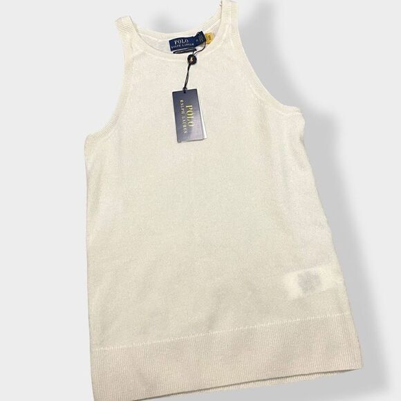 Polo Ralph Lauren Womens Cashmere Sleeveless Tank Top Sweater size Medium New - Picture 2 of 10